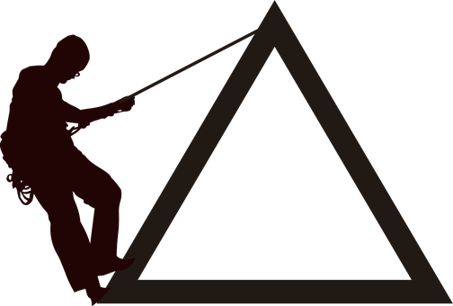 A Silhouette Of A Person Holding A Rope