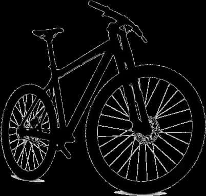 A Silhouette Of A Bicycle
