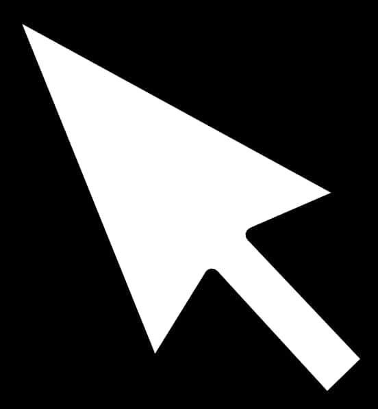 A White Arrow Pointing At Something