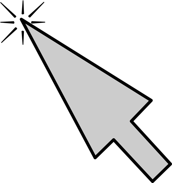 A Mouse Cursor On A Black Background