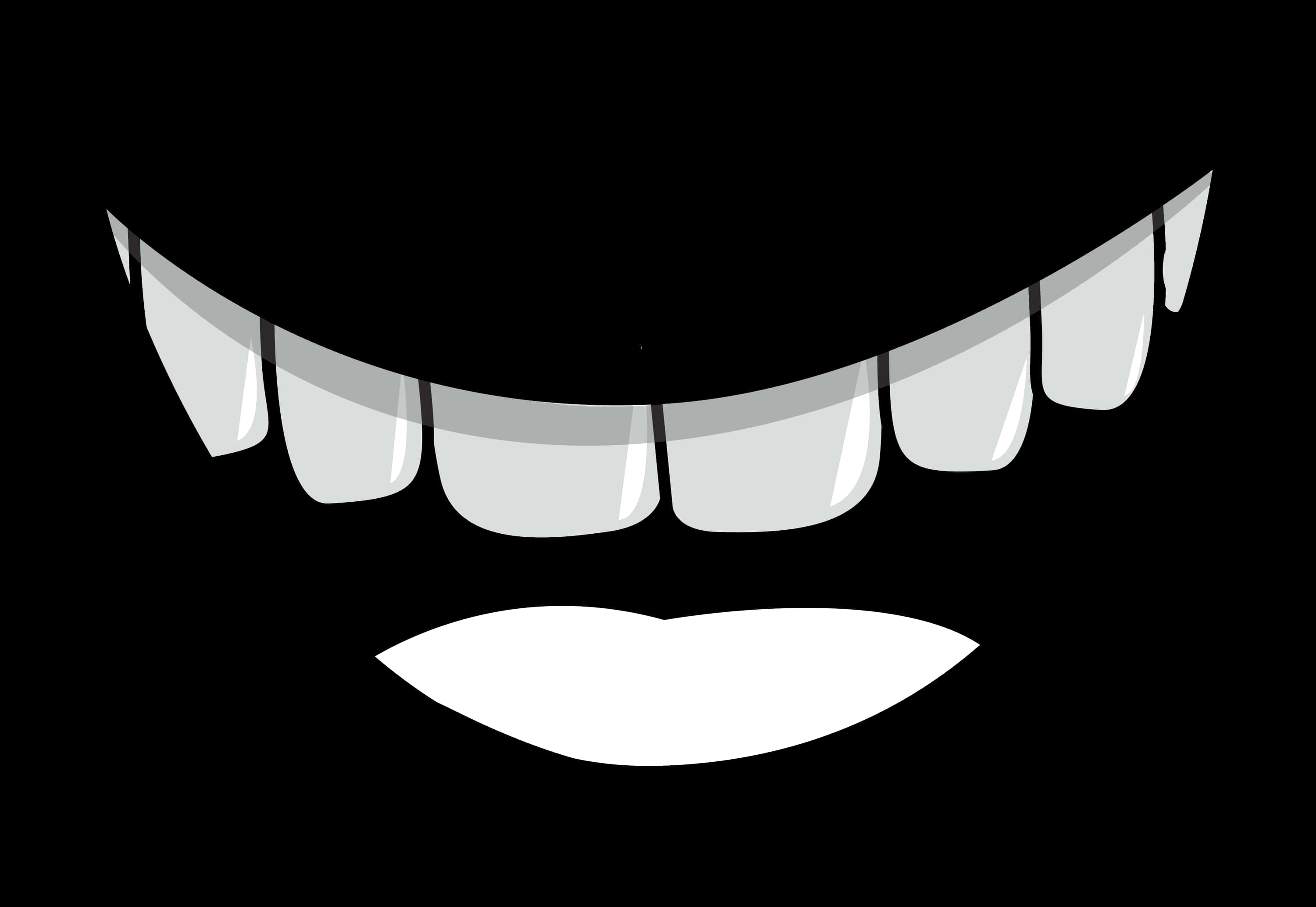 A Cartoon Mouth And Teeth