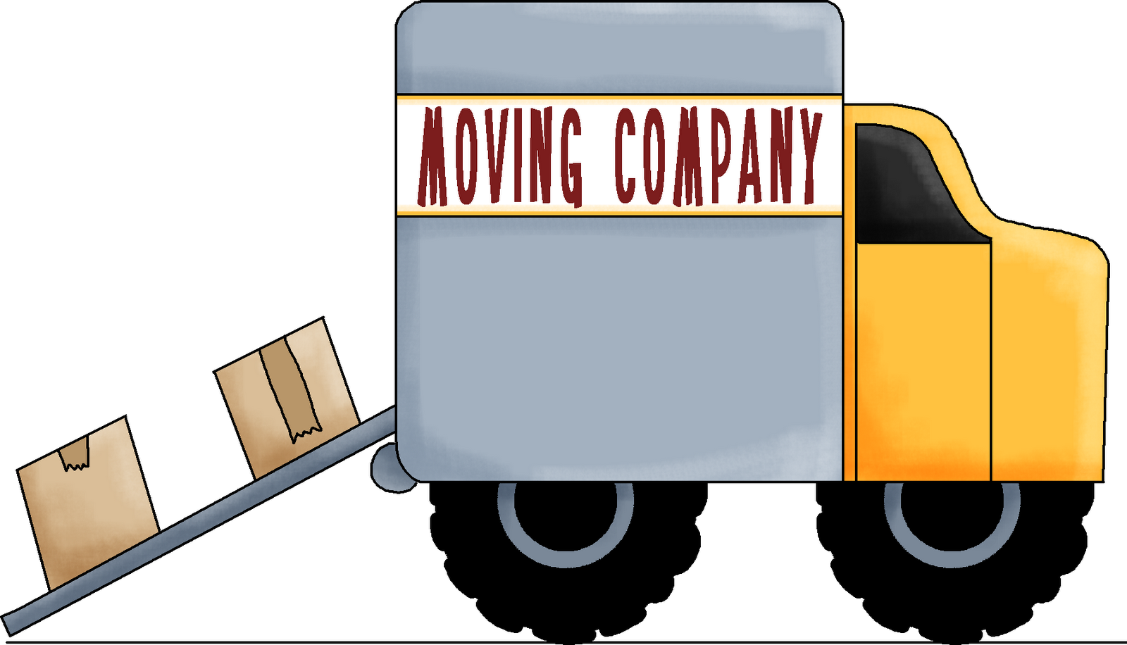 A Cartoon Of A Moving Company