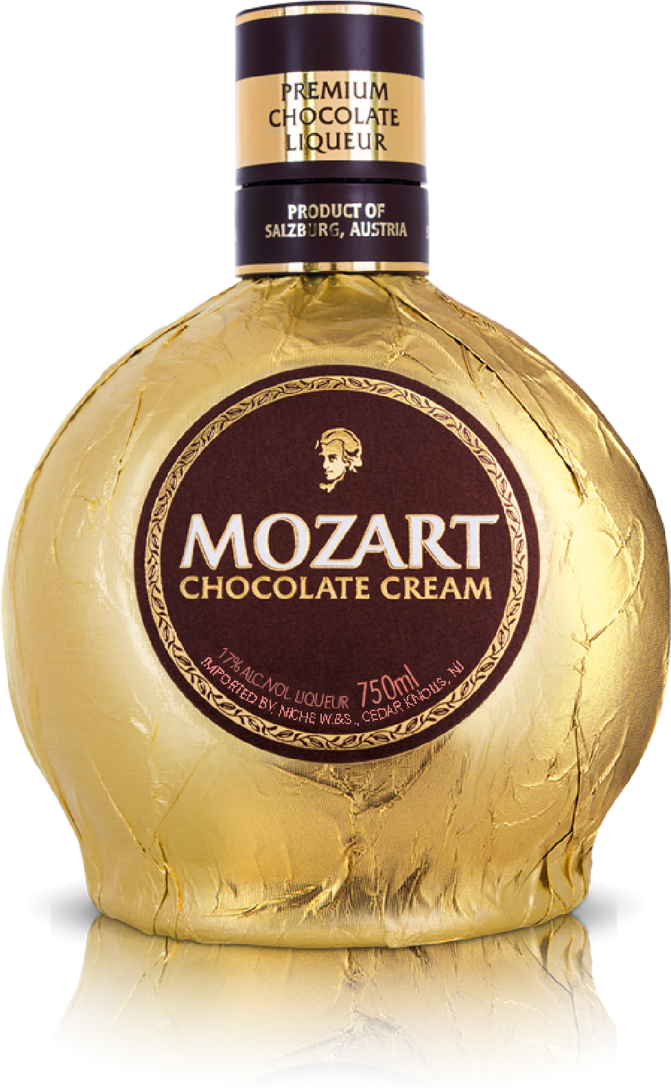 Mozart Bottle Reflection Mesh-01 - Mozart Chocolate Cream Liqueur, Hd Png Download