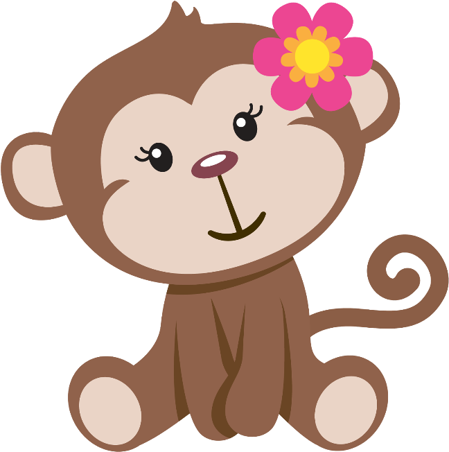 #mq #monkey #baby #animal #animals - Girl Monkey Clipart, Hd Png Download