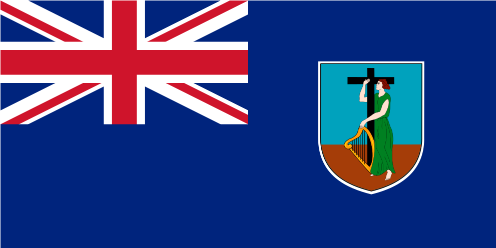 Ms Montserrat Flag Icon - New Zealand Flag Vector Free, Hd Png Download