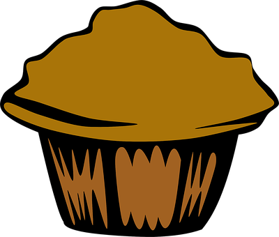 A Brown Muffin With A Black Background