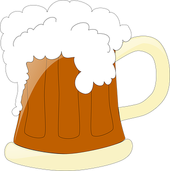 A Cartoon Of A Beer Mug