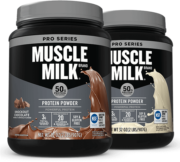 Two Containers Of Protein Powder