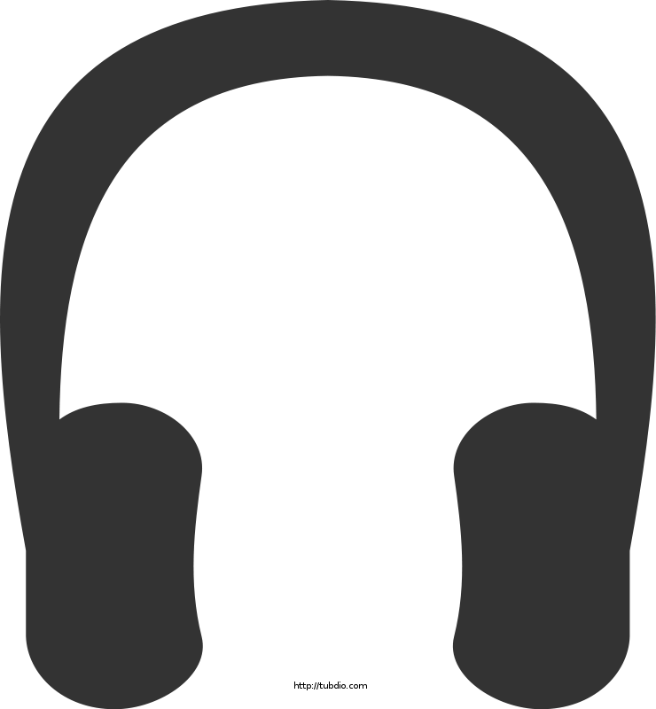 A Black Headphones On A Black Background