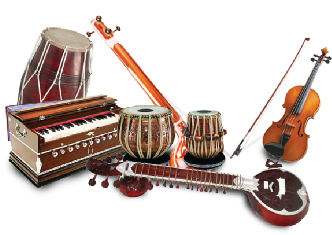 A Group Of Musical Instruments