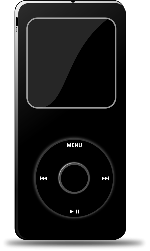 A Close-up Of A Black Music Player