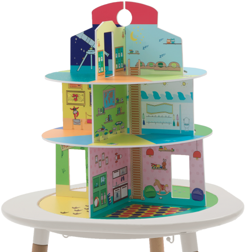 A Toy House On A Table