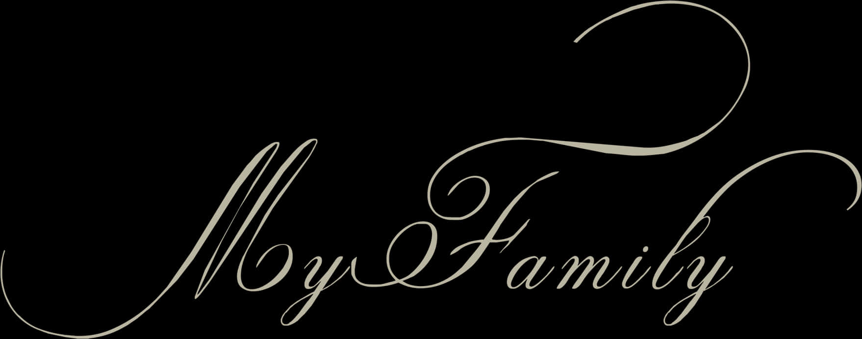 My Family Necklace - Png Text For Family, Transparent Png
