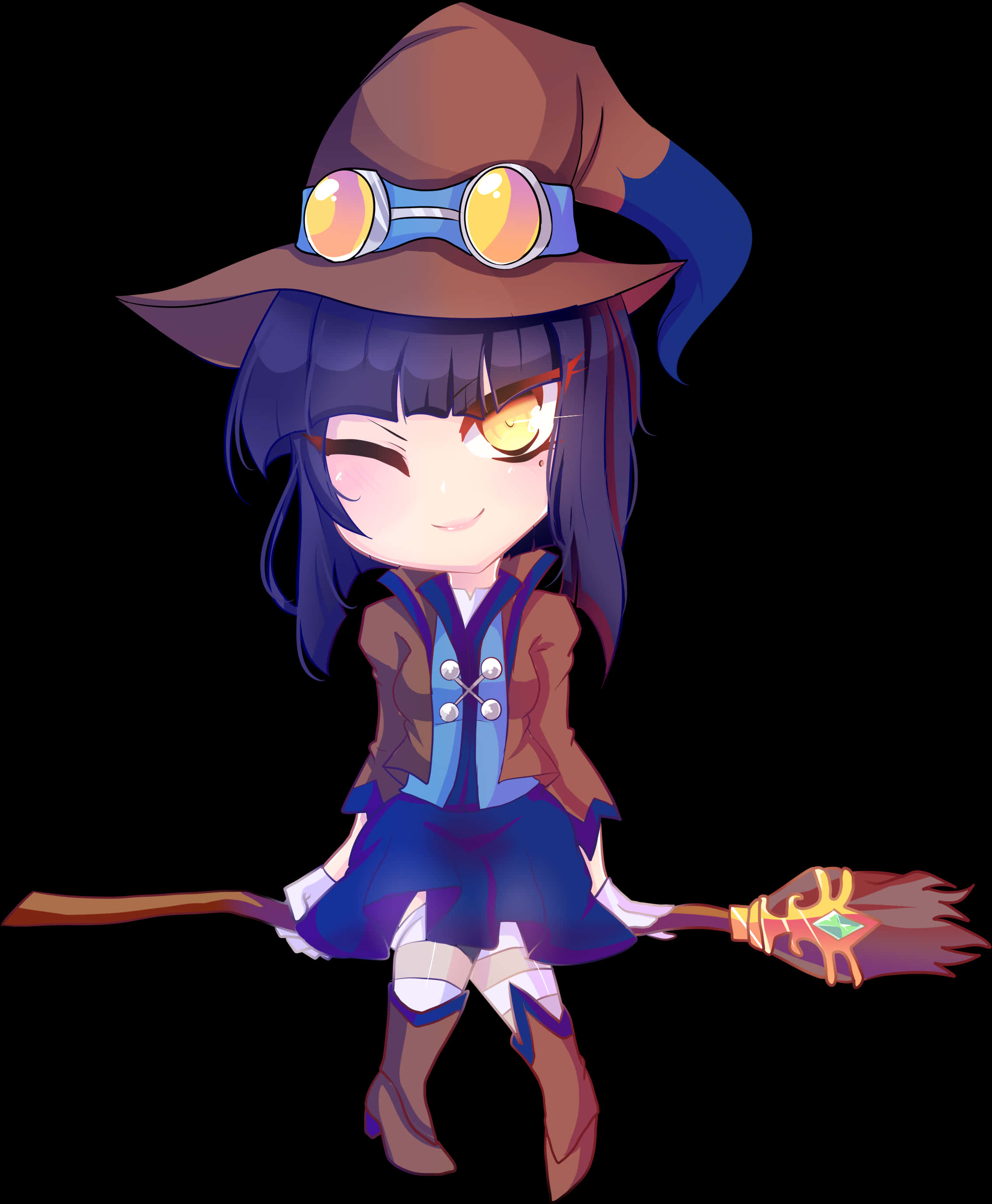 My Friend Shir Chibi Witch Scarlet With Community Colors - Brawlhalla Scarlet Chibi, Hd Png Download