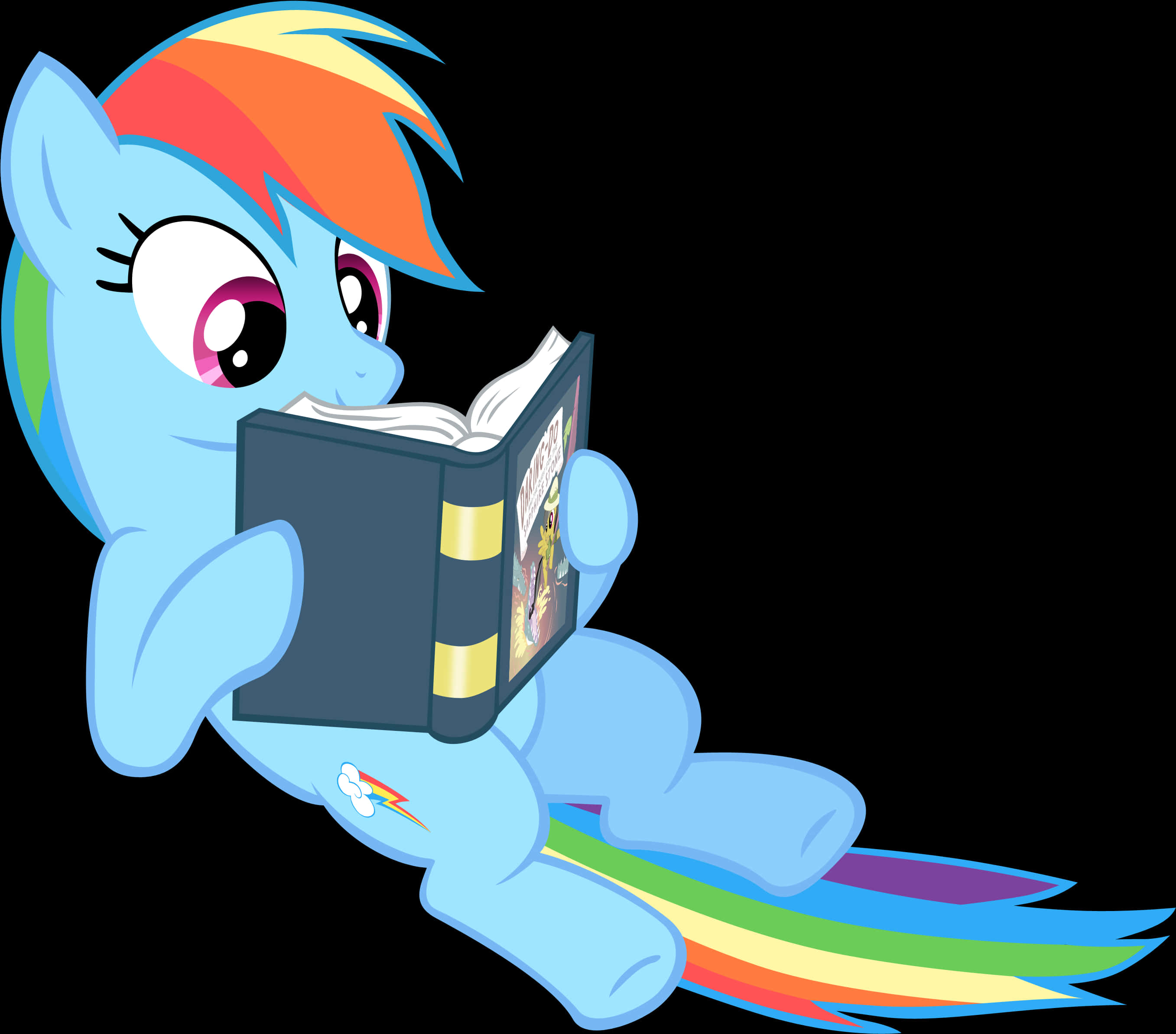 My Little Pony Rainbow Dash Reading