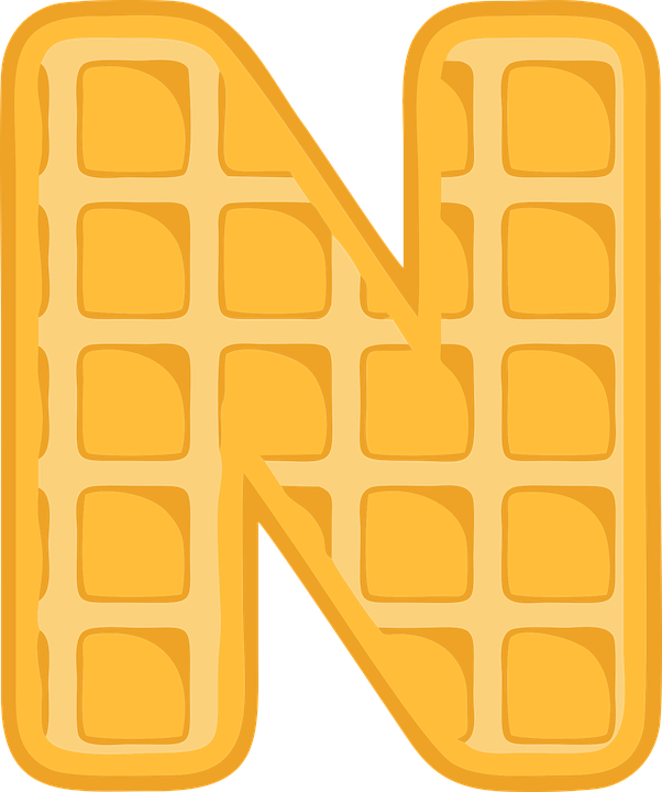 A Letter N Of A Waffle