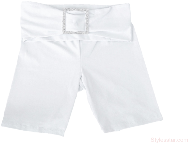 A White Shorts With A Belt