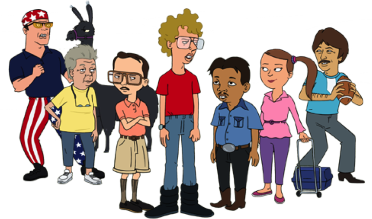 Cartoon Of A Group Of People