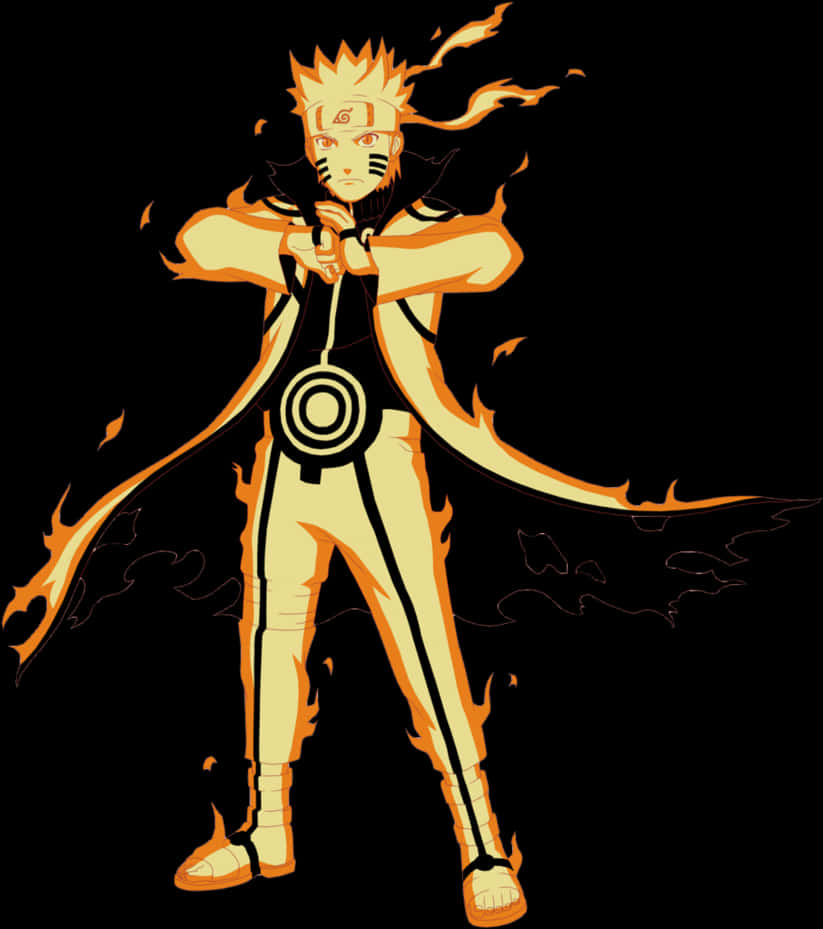 Naruto Nine-tails Chakra Kurama Mode