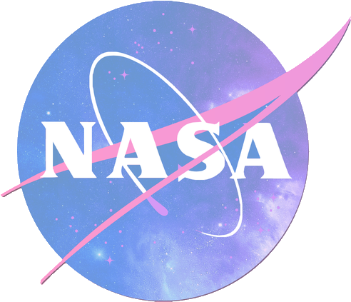 A Logo With A Pink Ring And Stars