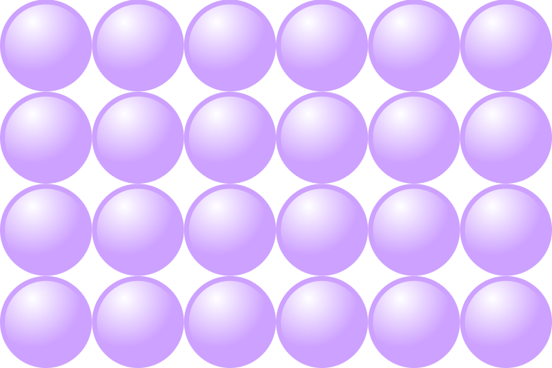 A Group Of Purple Circles