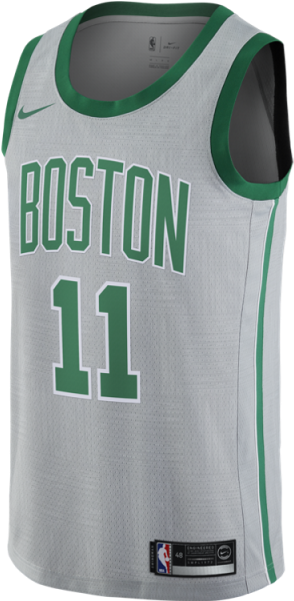 A White And Green Basketball Jersey