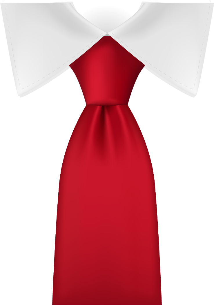 A Red And White Tie