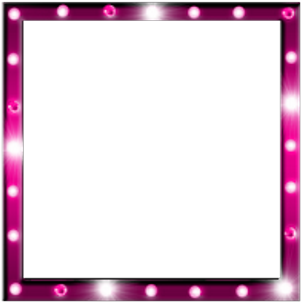 A Pink Square With Lights