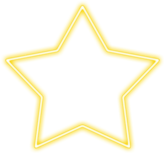A Yellow Star With Black Background