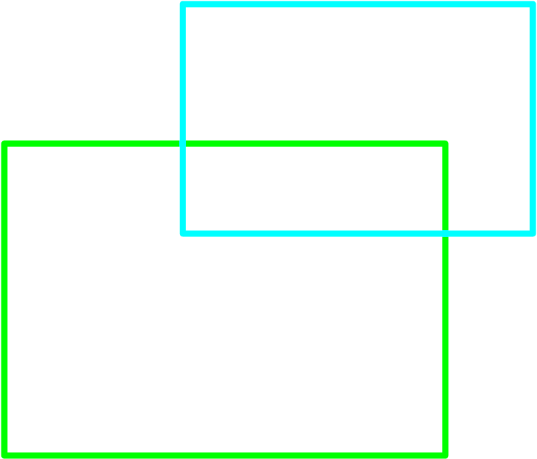 A Black Background With Green And Blue Rectangles