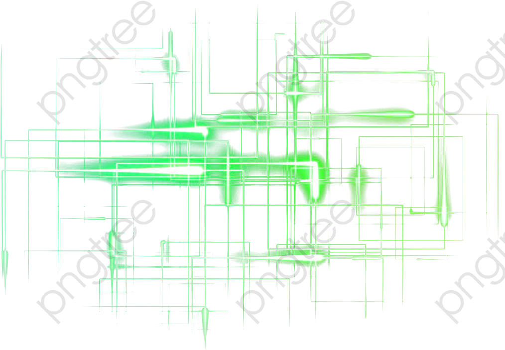 A Green Lines On A Black Background