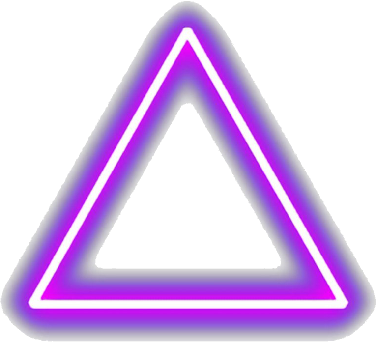 A Purple Triangle With White Border