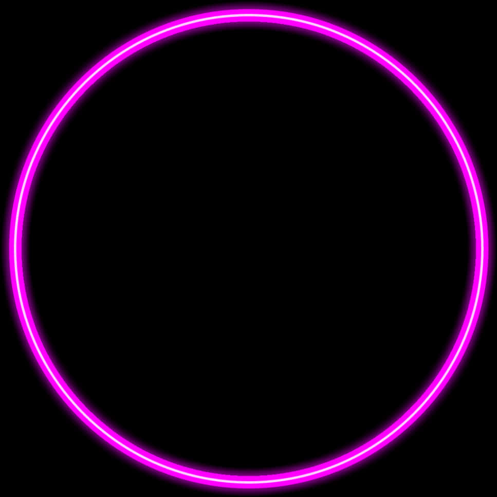 Neon Purple Glow Circle