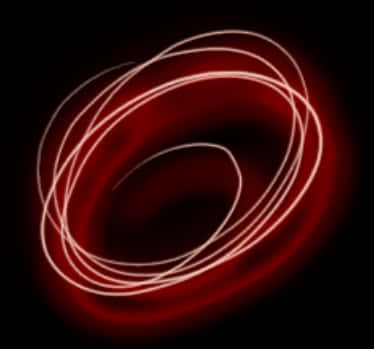 A Red Circle With White Lines