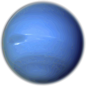 A Blue Planet With A Black Background