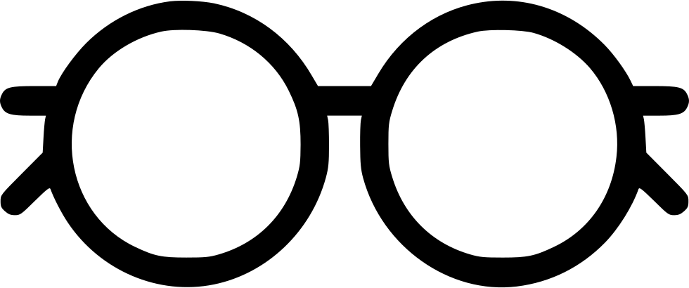 A Black Circle Shaped Glasses