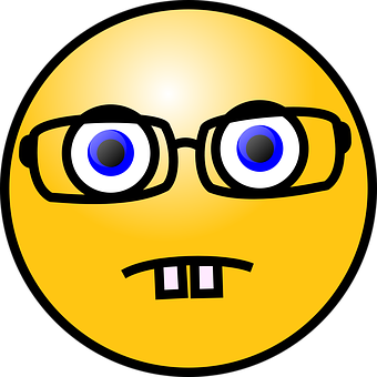 A Yellow Face With Glasses