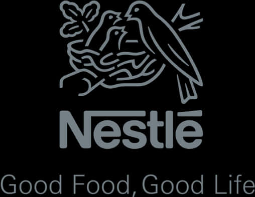 Gray Nestle Logo With Slogan