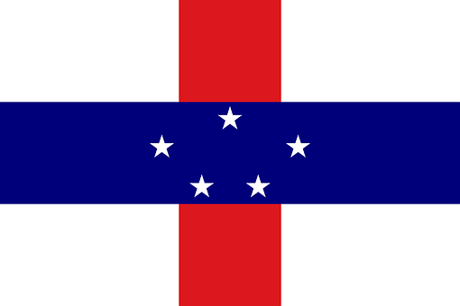 A Red White And Blue Flag With Stars
