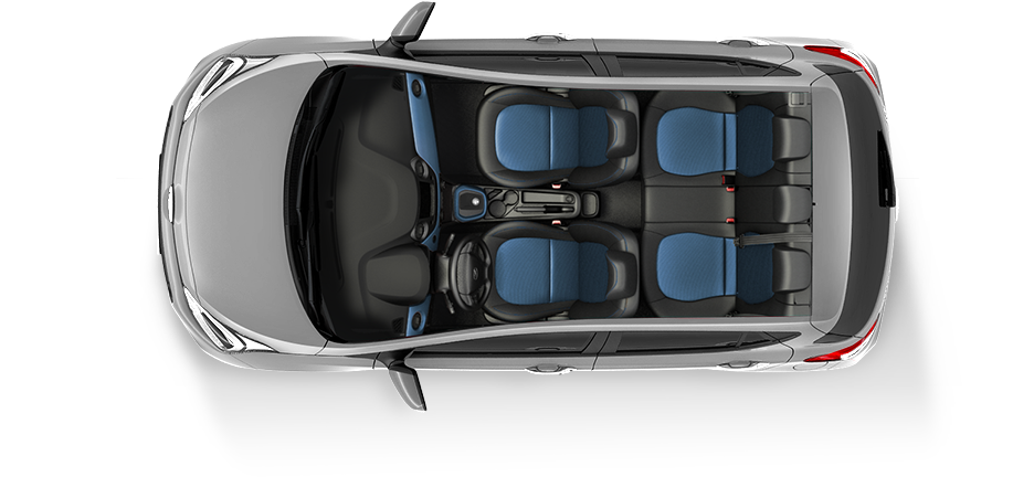 The Top View Of A Car