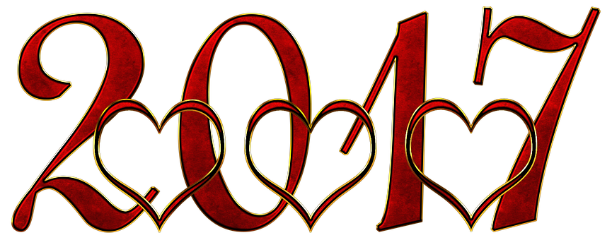A Red And Gold Heart Shaped Letters