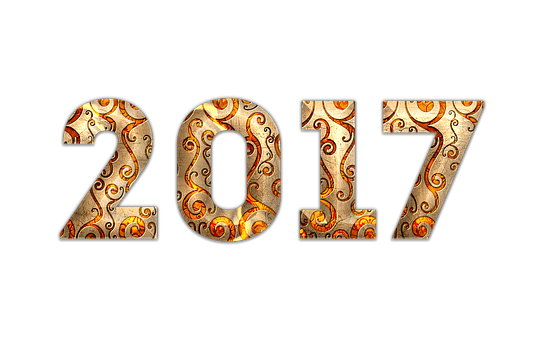 A Number With Gold And Orange Swirls