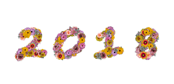 A Number Made Of Flowers