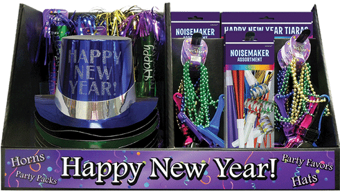 A Group Of New Year's Eve Items