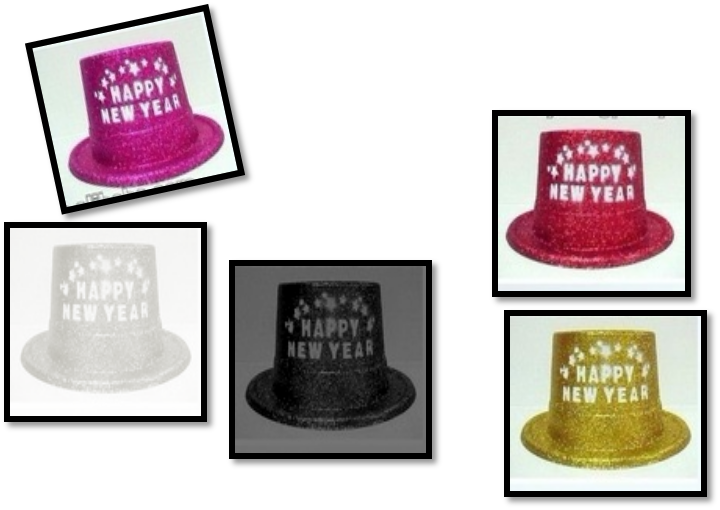 A Group Of Hats With Text