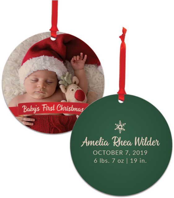 A Baby's First Christmas Ornament