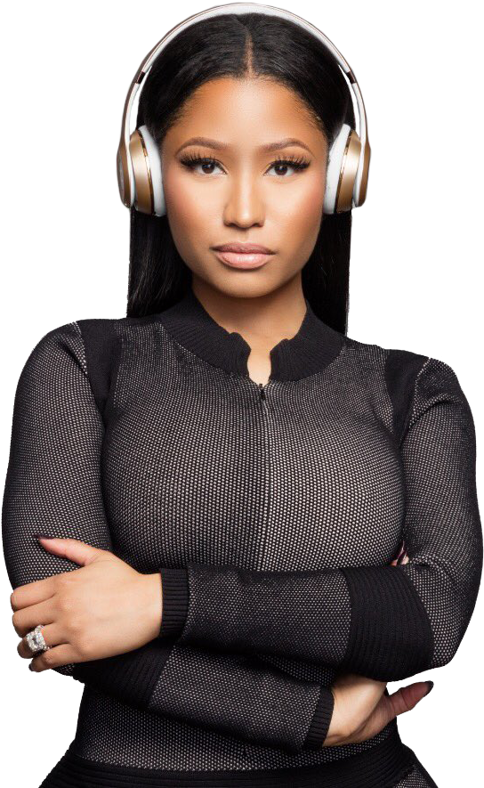 A Woman With Headphones On