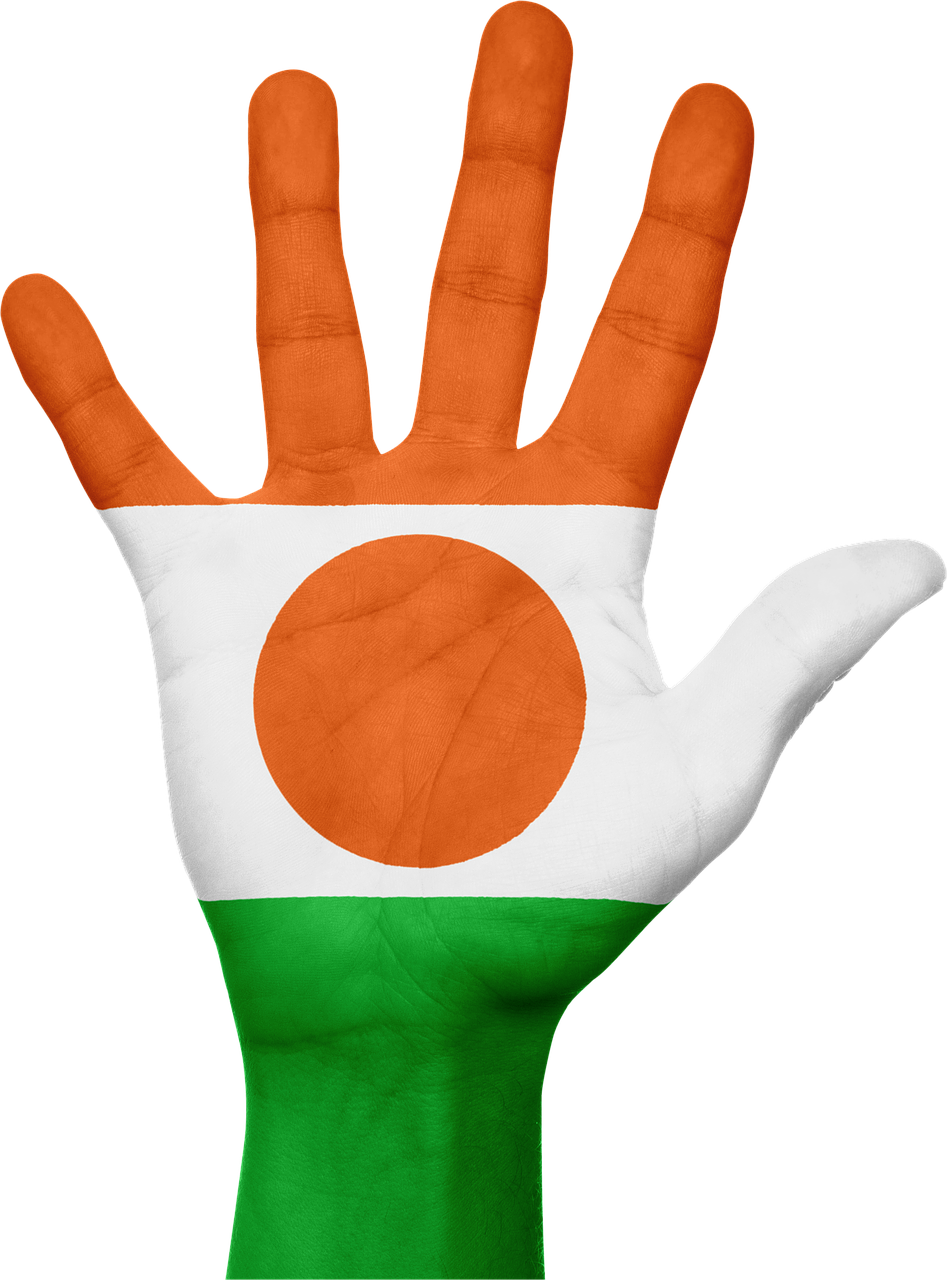 A Hand With A Flag Painted On It