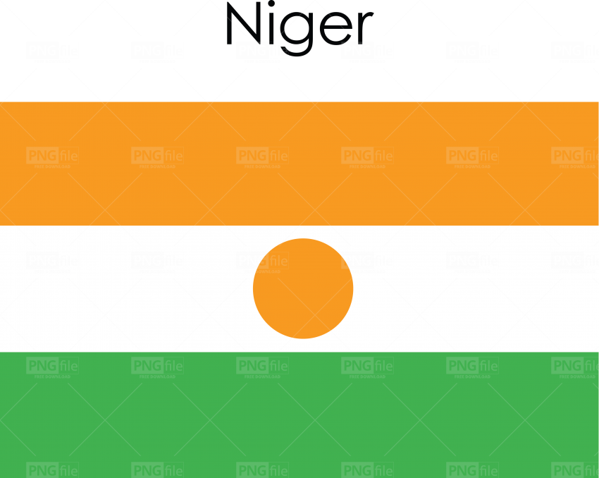 A Flag With Orange White And Green Stripes