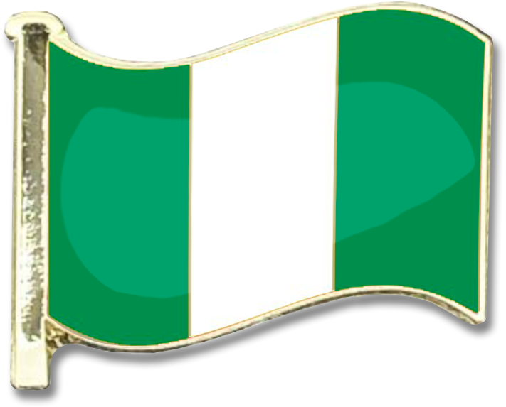 Nigeria Flag Badge - Flag, Hd Png Download